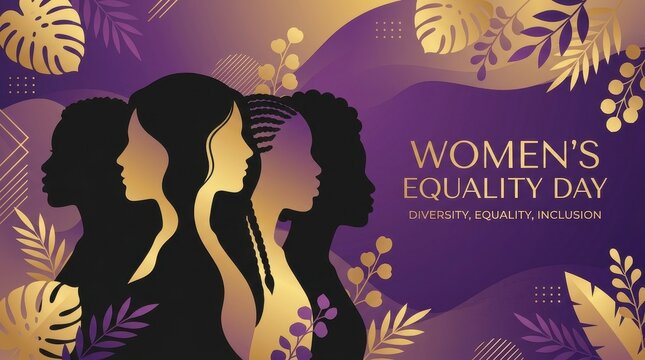 Women celebrating equality day with diversity