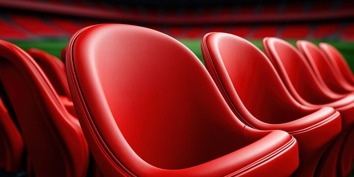 Vibrant stadium seating awaits eager fans