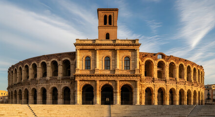 Fototapeta premium Honoring heroes a memorial day reflection at the historic roman colosseum