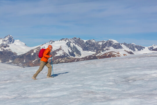 Hike in glacier