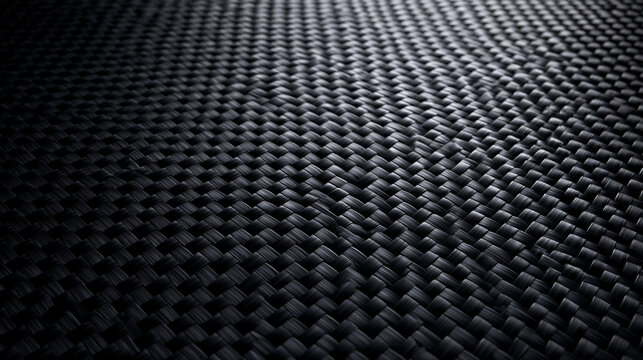 Black Carbon Fiber Weave Pattern Composite Material Texture