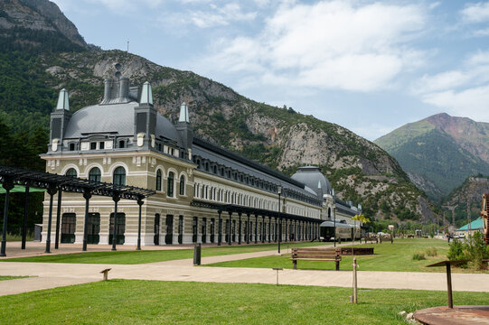 Beautiful Canfranc train station in the Spanish Pyrenees