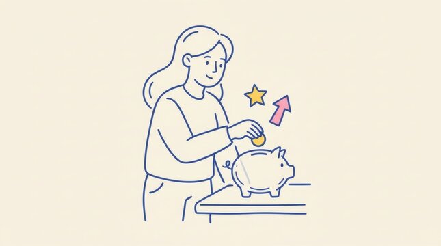 Personal Savings and Financial Planning Illustration
