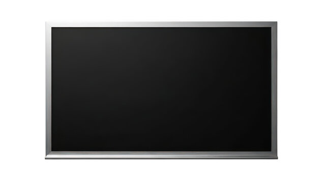 Modern flat screen television with a black display panel isolated on transparent background