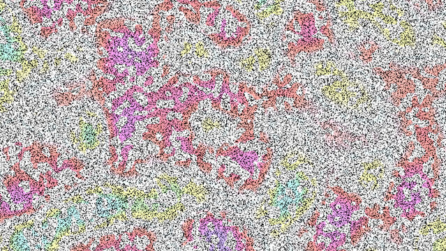 Abstract Colorful Noisy Grain Texture Background with Organic Pattern