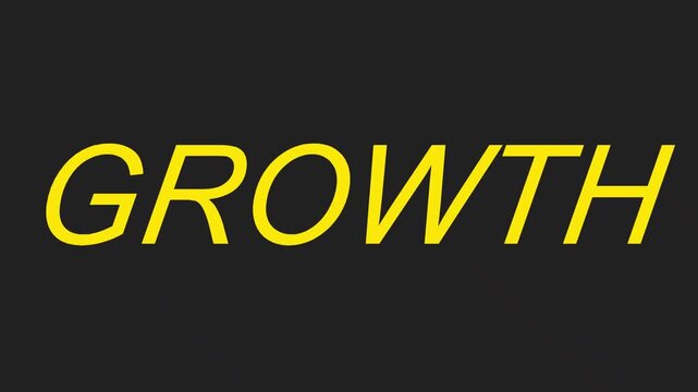 Seamless kinetic stomp typography motion background. Fast paced bold business words impact, growth, speed, profit for B2B corporate presentations, e-commerce promo, and marketing campaigns.