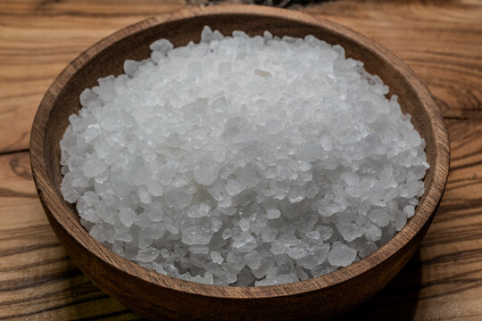 Coarse table salt (simply known as rock salt)