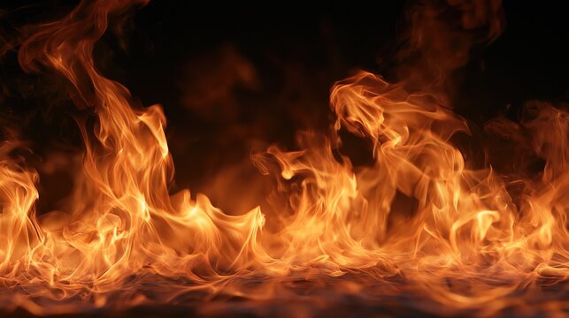 Growth through change shown by intense fire flames rising against dark background with glowing orange heat and dynamic burning energy