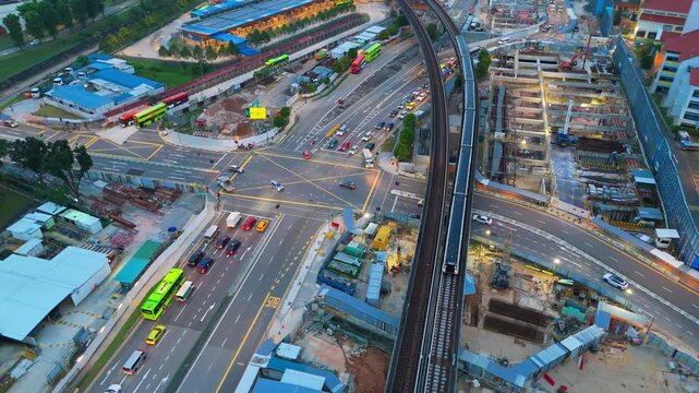Various types of transportation in Singapore 