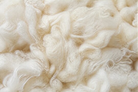 Raw wool fleece texture showing natural fibers and softness