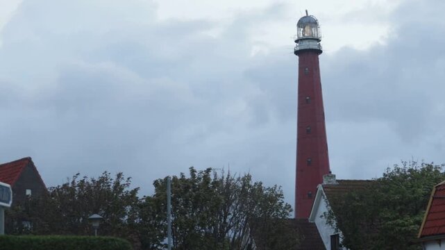 DEN HELDER, NETHERLANDS: Lange Jaap Lighthouse also known as Kijkduin Light or Den Helder Light