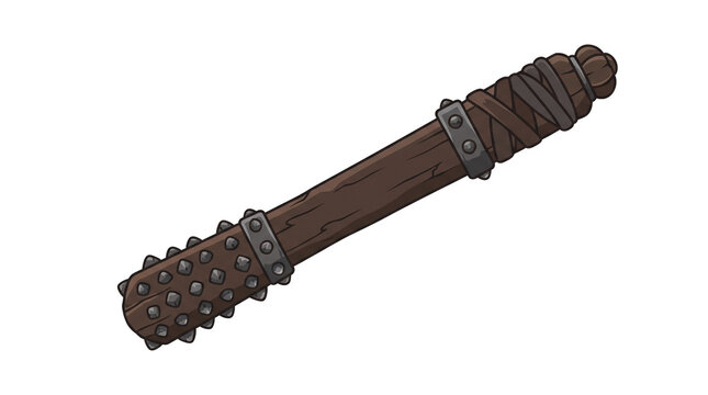 Giant wooden war club graphic