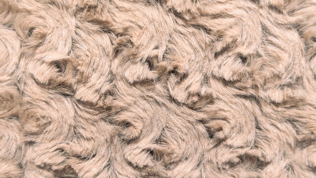 soft beige curly faux fur texture backdrop