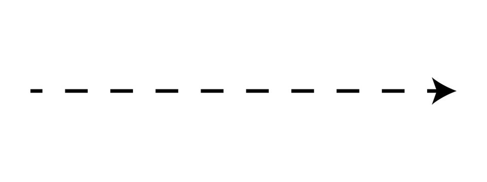 Black dashed line with an arrow pointing to the right