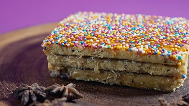 Traditional Peruvian Turron de Do&ntilde;a Pepa Dessert.