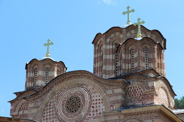 domes of the Ravanica Monastery Church in Serbia © Artem