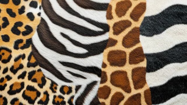 Bold and vibrant animal print fabric featuring leopards and giraffes. Perfect for fashion designs or home decor accents.