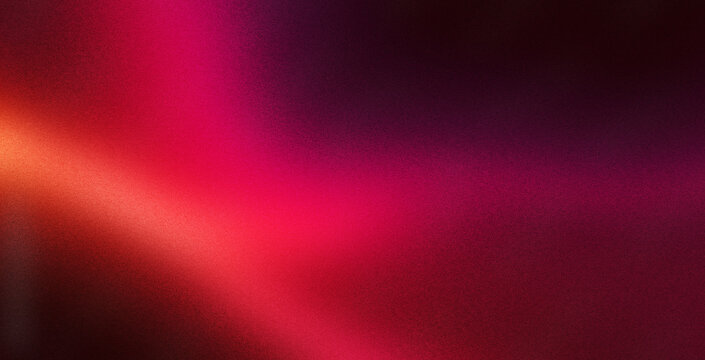 Abstract grainy background glowing red blurred color flow banner poster cover design, noise texture effect