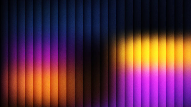 Vertical bar light effect with glowing purple and orange colors from North America art.