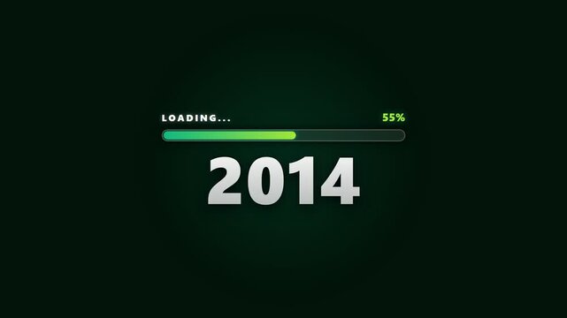 Green loading bar animation displaying years from 2003 to 2025