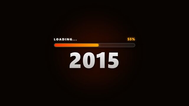 Orange digital loading bar counting years from 2003 to 2026