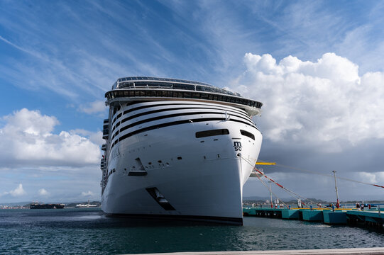 MSC World America Docked at the Port of San Juan
