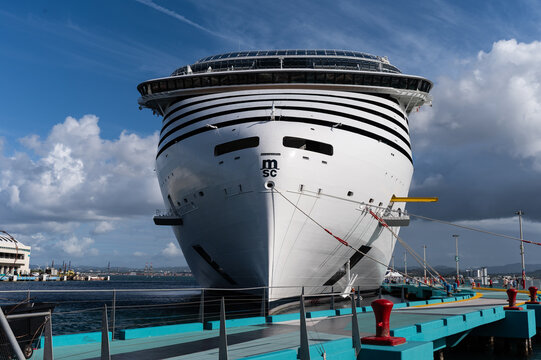 MSC World America Docked at the Port of San Juan