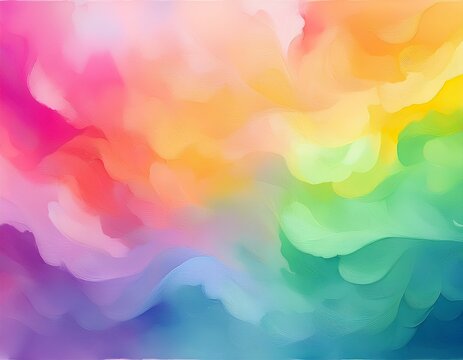 abstract colorful watercolor soft pastel rainbow gradient multi color background