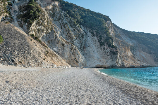 Myrtos Beach, at Cephalonia Island, Greece