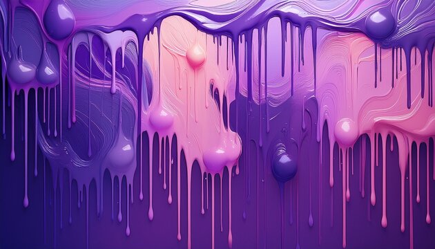 abstract paint drip texture background with purple and violet gradients for design wallpaper and poster