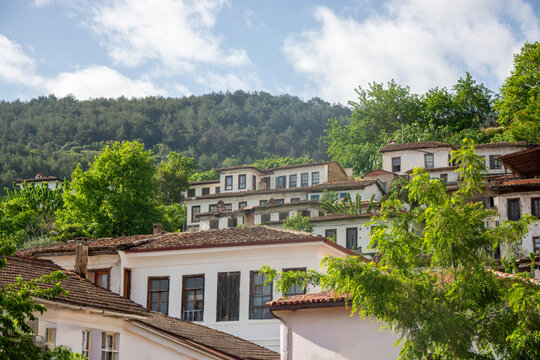 Traditional Ottoman Houses in the Hillside Village Of Sirince Near Ephe, Izmir Province, Turkey
