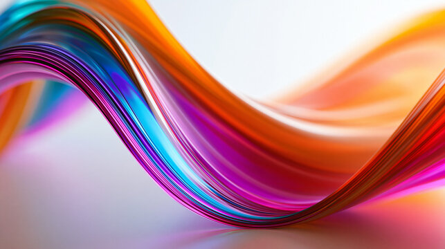Colorful Abstract Wave Background with Dynamic Fluid Motion