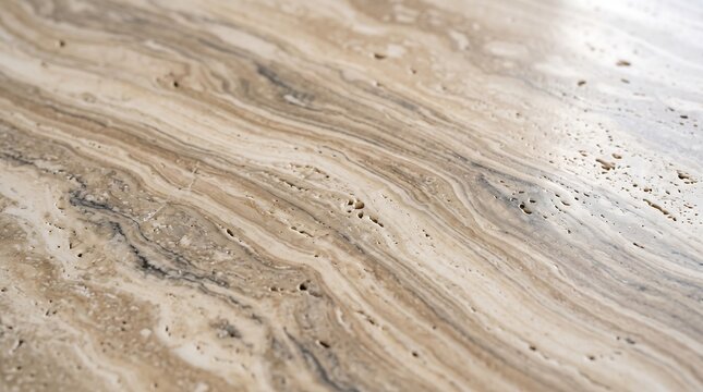 Natural light beige travertine slab texture with swirling patterns travertine limestone interior