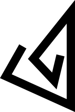 Geometric bold line shapes, zig zag, spiral, curves