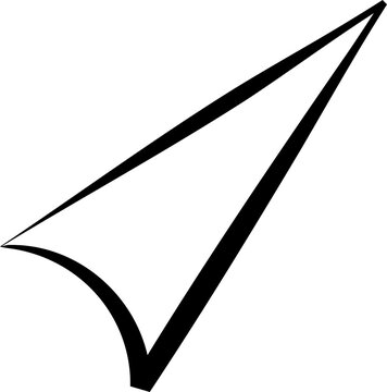 Triangle symbol design. Geometric shape