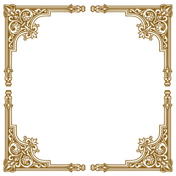 gold frame with a frame