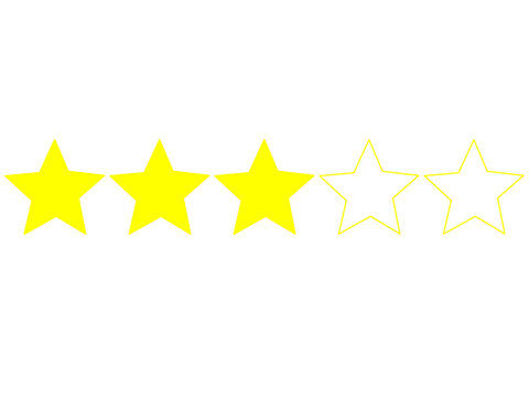 Five star symbol illustration