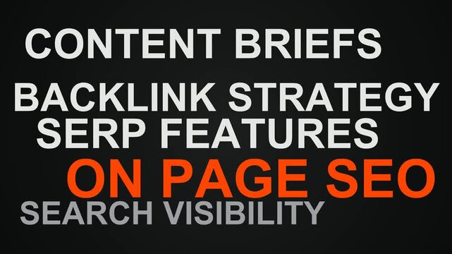 On Page Seo Word Cloud