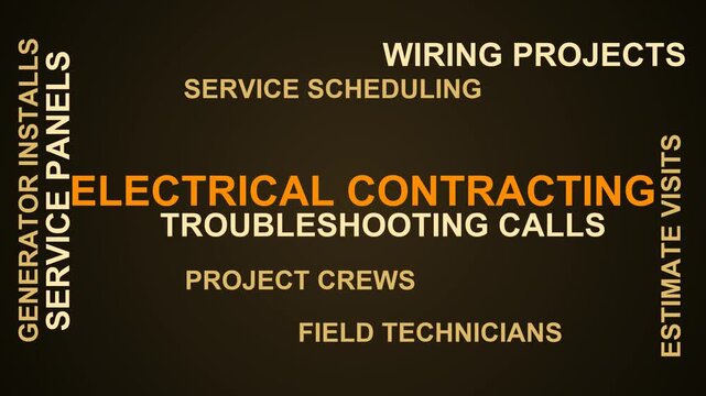 Electrical Contracting Word Cloud