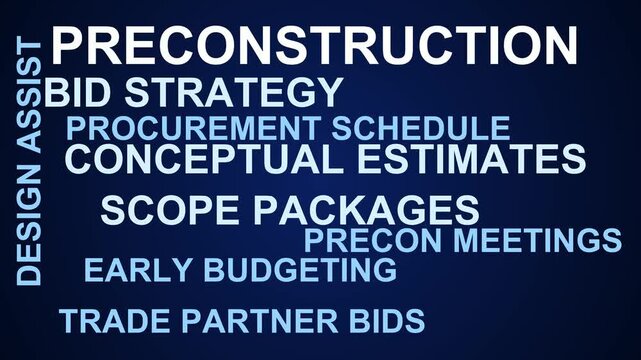 Preconstruction Word Cloud