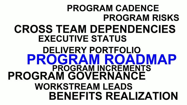 Program Roadmap Word Cloud