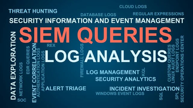 Siem Queries Word Cloud