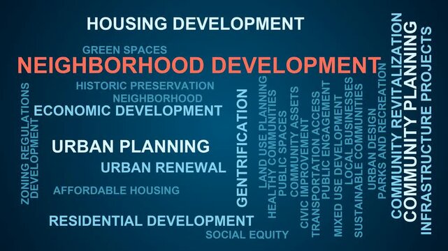 Neighborhood Development Word Cloud