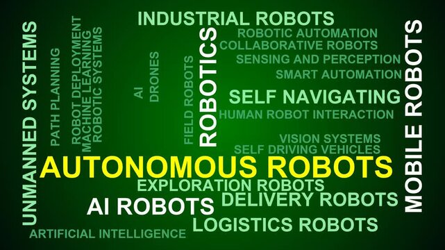 Autonomous Robots Word Cloud