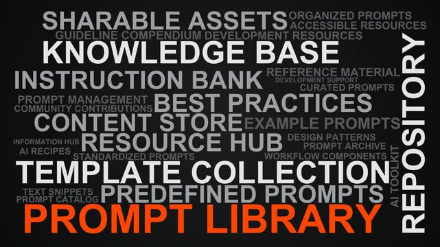 Prompt Library Word Cloud