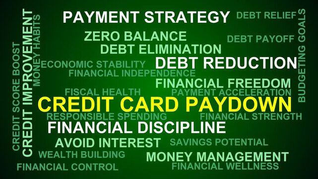 Credit Card Paydown Word Cloud