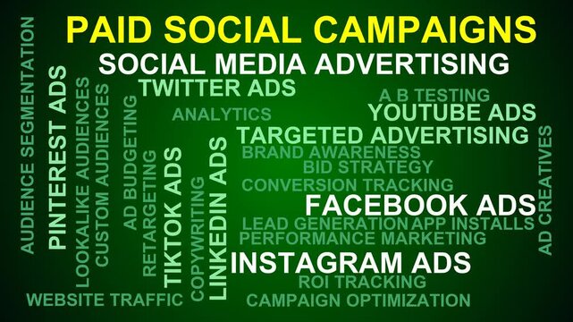 Paid Social Campaigns Word Cloud