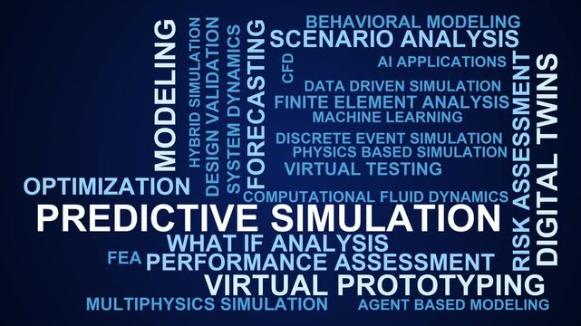 Predictive Simulation Word Cloud