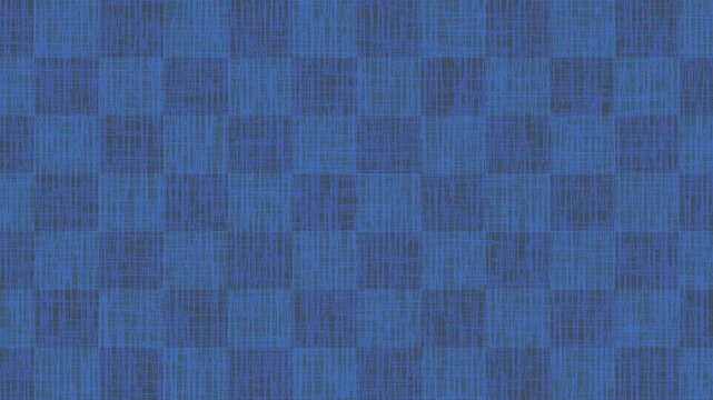 Blue Checked Fabric Pattern 4K
