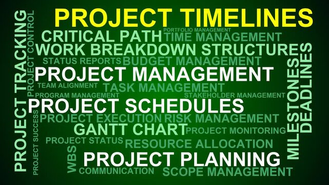 Project Timelines Word Cloud